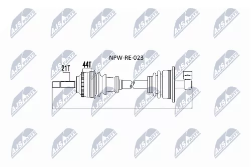 NTY NPW-RE-023 Drive Shaft