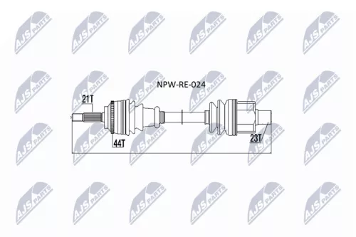 NTY NPW-RE-024 Drive Shaft