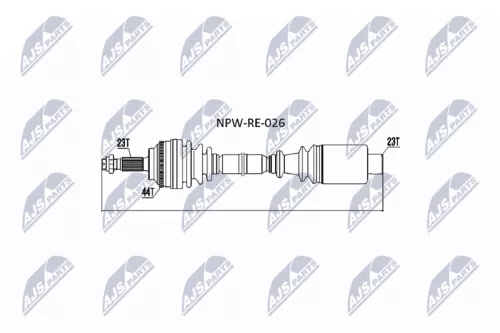 NTY NPW-RE-026 Drive Shaft