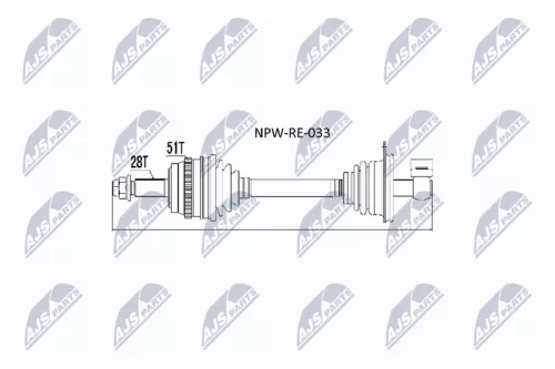 NTY NPW-RE-033 Drive Shaft
