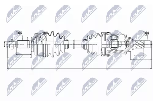 NTY NPW-RE-049 Drive Shaft