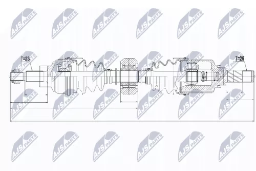 NTY NPW-RE-056 Drive Shaft