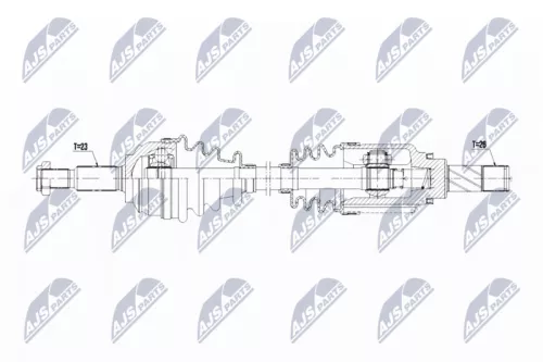 NTY NTY NPW-RE-063 NTY NPW-RE-063 Drive Shaft 