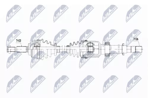NTY NTY NPW-RE-067 NTY NPW-RE-067 Drive Shaft 