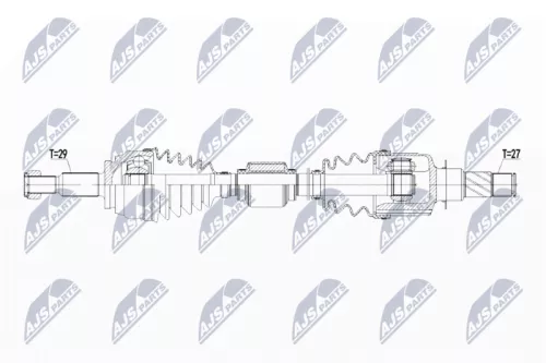 NTY NTY NPW-RE-071 NTY NPW-RE-071 Drive Shaft 