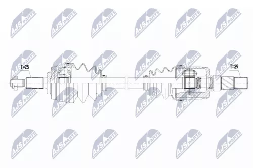 NTY NTY (NPW-RE-099) Front Left NTY Drive Shaft 