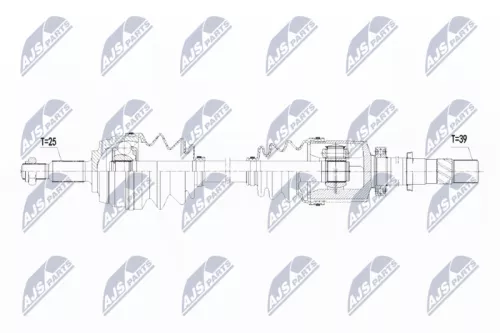 NTY NTY (NPW-RE-101) Front Right NTY Drive Shaft 