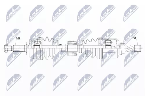 NTY NPW-RE-134 Drive Shaft