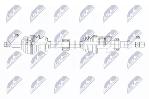NTY NTY (NPW-RE-144) Front Right NTY Drive Shaft 