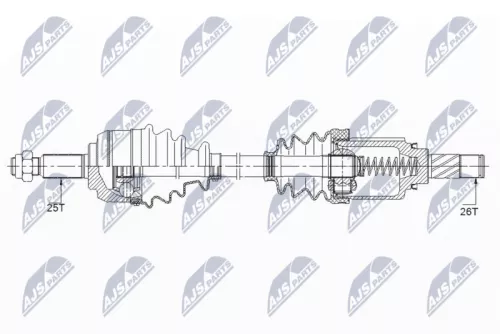 NTY NPW-RE-148 Drive Shaft