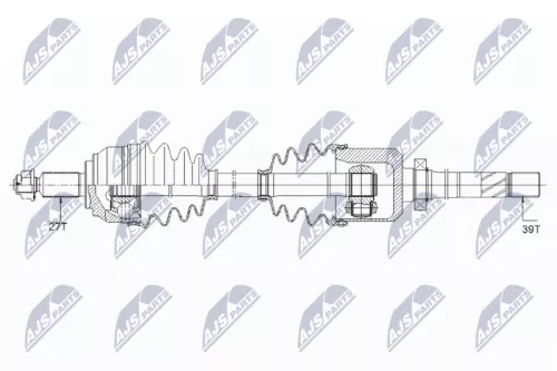 NTY NTY NPW-RE-150 NTY NPW-RE-150 Drive Shaft 