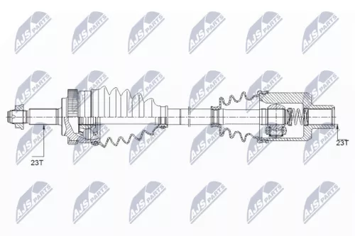 NTY NTY NPW-RE-151 NTY NPW-RE-151 Drive Shaft 