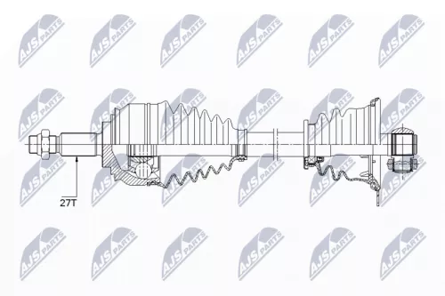 NTY NTY NPW-RE-153 NTY NPW-RE-153 Drive Shaft 
