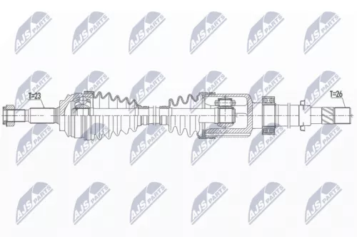 NTY NPW-RE-158 Drive Shaft