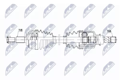 NTY NTY NPW-RE-168 NTY NPW-RE-168 Drive Shaft 