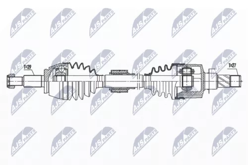 NTY NTY NPW-RE-176 NTY NPW-RE-176 Drive Shaft 