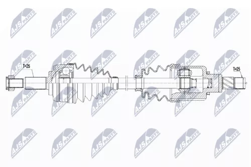 NTY NTY NPW-RE-178 NTY NPW-RE-178 Drive Shaft 