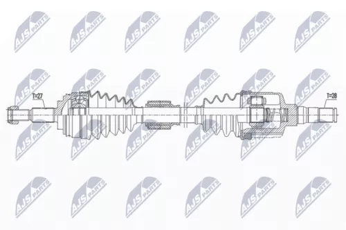 NTY NTY NPW-RE-182 NTY NPW-RE-182 Drive Shaft 