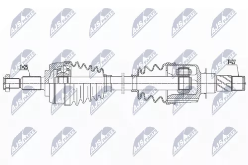 NTY NPW-RE-189 Drive Shaft