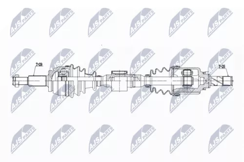 NTY NTY NPW-RE-197 NTY NPW-RE-197 Drive Shaft 