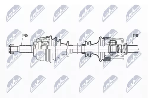 NTY NPW-RE-200 Drive Shaft