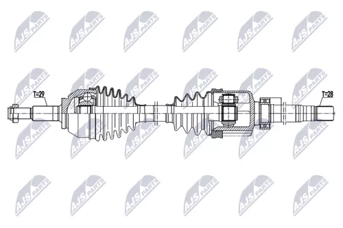 NTY NTY NPW-RE-205 NTY NPW-RE-205 Drive Shaft 
