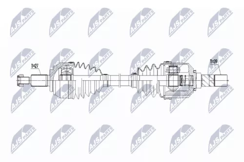 NTY NTY NPW-RE-214 NTY NPW-RE-214 Drive Shaft 