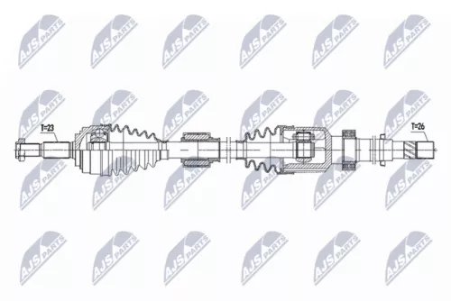 NTY NTY NPW-RE-222 NTY NPW-RE-222 Drive Shaft 