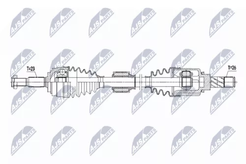 NTY NPW-RE-223 Drive Shaft
