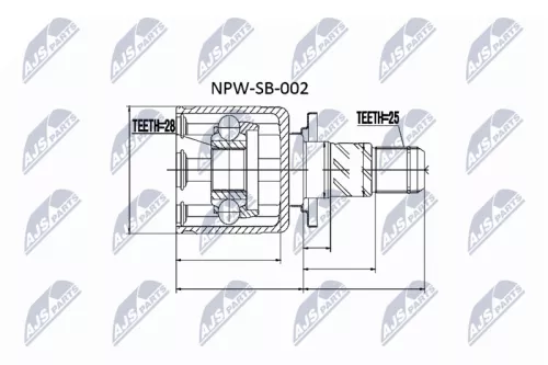 Rear Inner Rear Left Rear Right NTY Cv Joint & Boot Kit