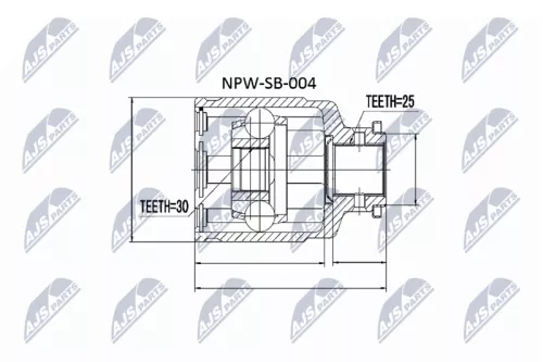 Inner Front Right Front Left NTY Cv Joint & Boot Kit