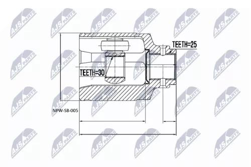 Front Left Front Right NTY Cv Joint & Boot Kit