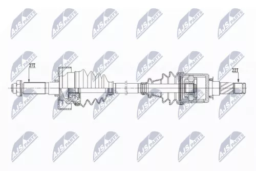 NTY NTY NPW-SB-029 NTY NPW-SB-029 Drive Shaft 