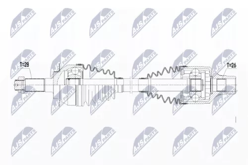 NTY NTY NPW-SU-017 NTY NPW-SU-017 Drive Shaft 
