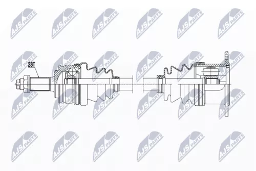 NTY NPW-SU-021 Drive Shaft