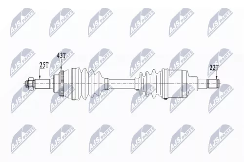 NTY NPW-SU-029 Drive Shaft