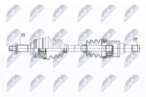 NTY NTY NPW-SU-031 NTY NPW-SU-031 Drive Shaft 