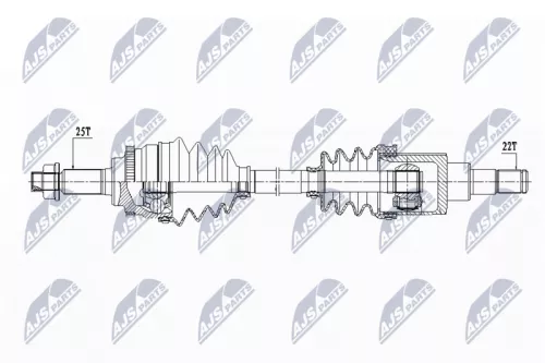 NTY NPW-SU-033 Drive Shaft