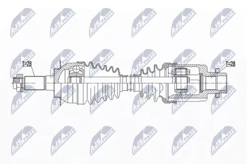 Front Left NTY Drive Shaft