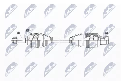 NTY NTY NPW-SU-052 NTY NPW-SU-052 Drive Shaft 