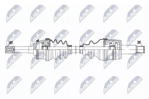 NTY NTY NPW-SU-061 NTY NPW-SU-061 Drive Shaft 