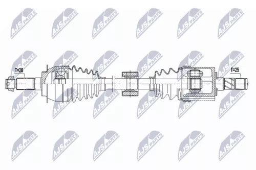 NTY NTY NPW-SU-063 NTY NPW-SU-063 Drive Shaft 