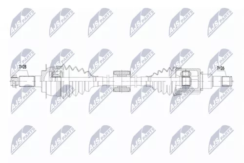 NTY NTY NPW-SU-071 NTY NPW-SU-071 Drive Shaft 