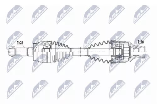 NTY NTY NPW-SU-081 NTY NPW-SU-081 Drive Shaft 