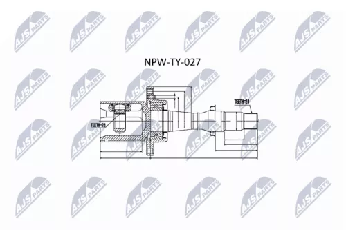 Inner Front Right NTY Cv Joint & Boot Kit