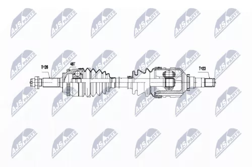 NTY NPW-TY-056 Drive Shaft