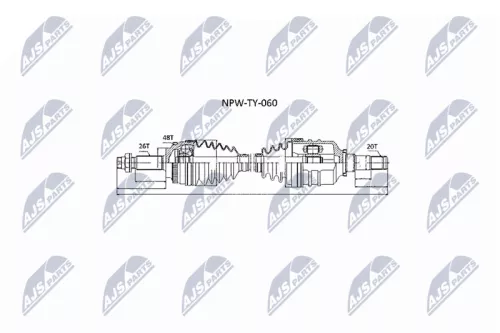 NTY NPW-TY-060 Drive Shaft