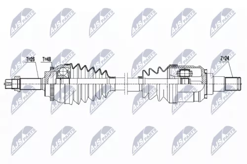 NTY NPW-TY-074 Drive Shaft