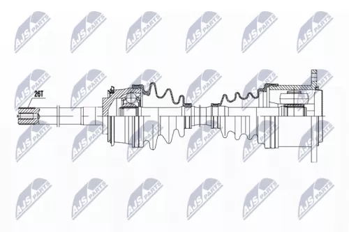 NTY NPW-TY-083 Drive Shaft
