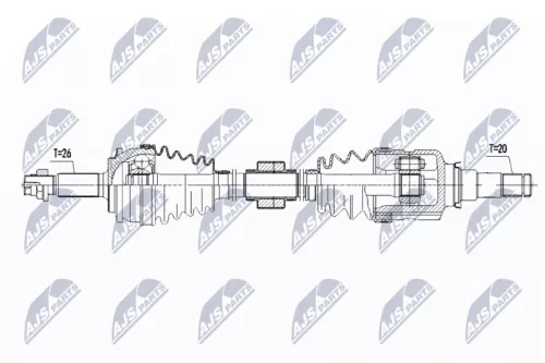 NTY NPW-TY-087 Drive Shaft